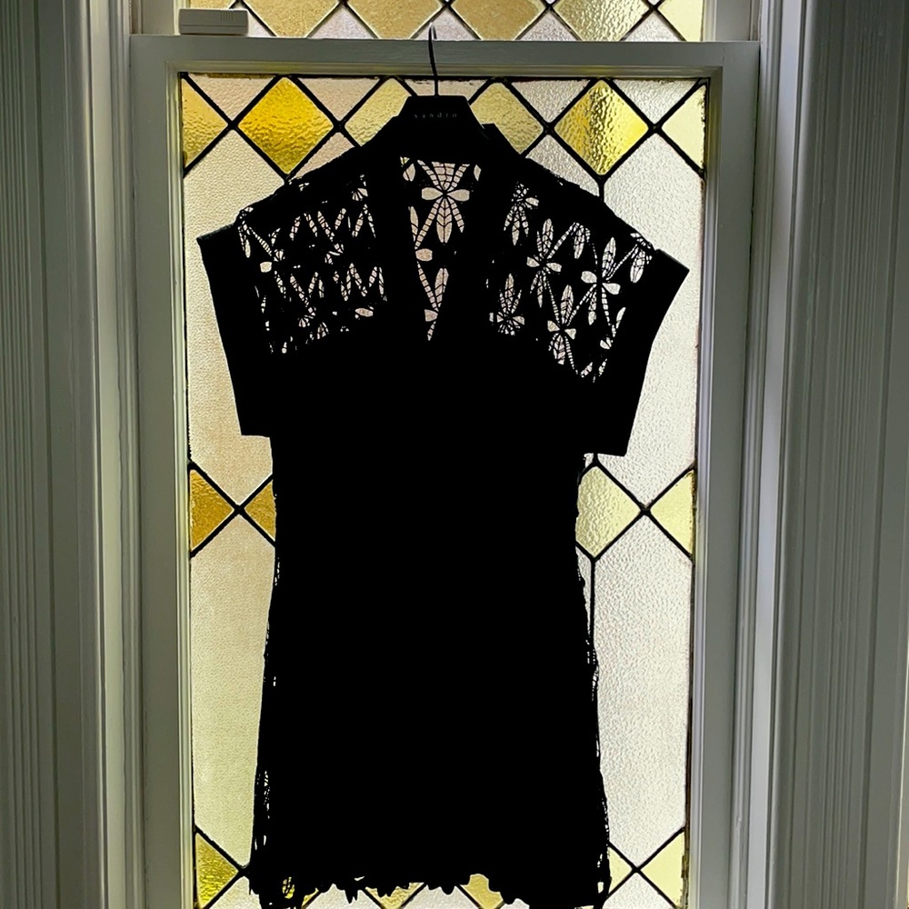 Sandro appliqué dress